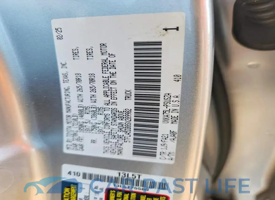 5TFLA5DB8SX289982# 12