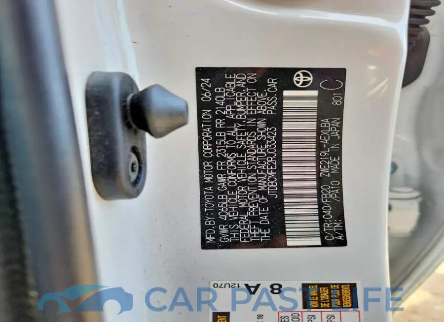JTDBCMFE2RJ033423# 13