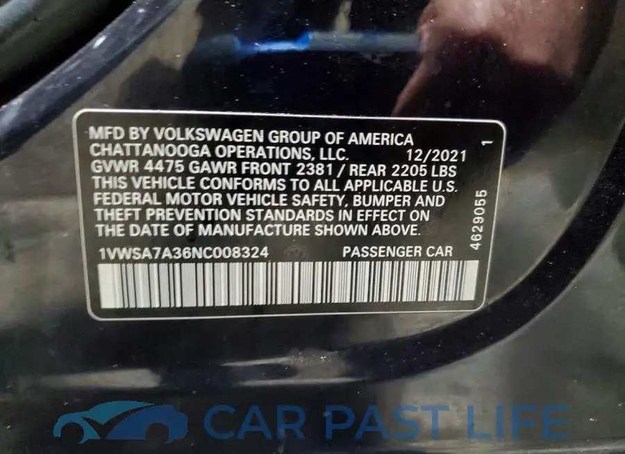 1VWSA7A36NC008324# 12