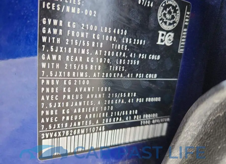 3VV4X7B26RM110745# 13