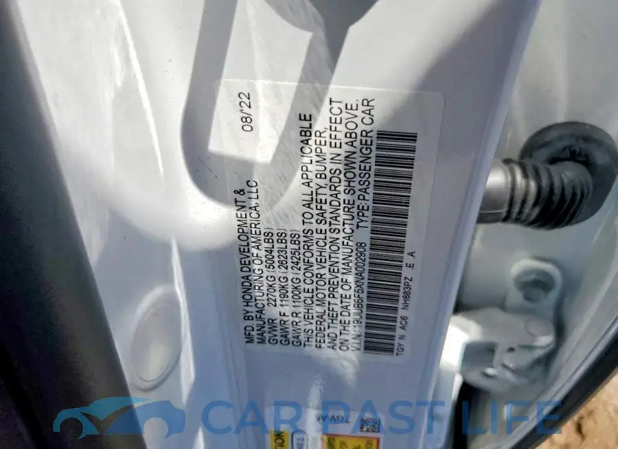 19UUB6F5XNA002908# 12