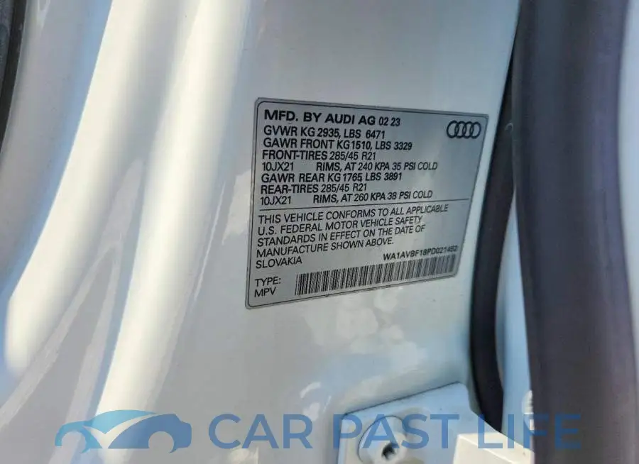 WA1AVBF18PD021452# 13