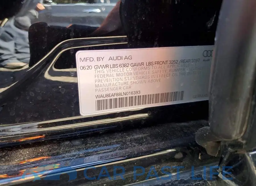 WAU8EAF88LN016393# 12