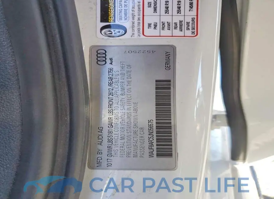 WAUF8AFC5JN056575# 13
