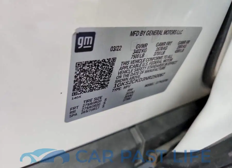 1GKS2CKD3NR250067# 13