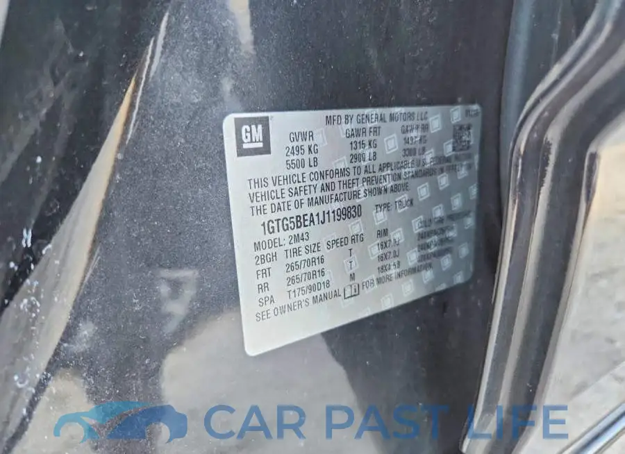 1GTG5BEA1J1199830# 12