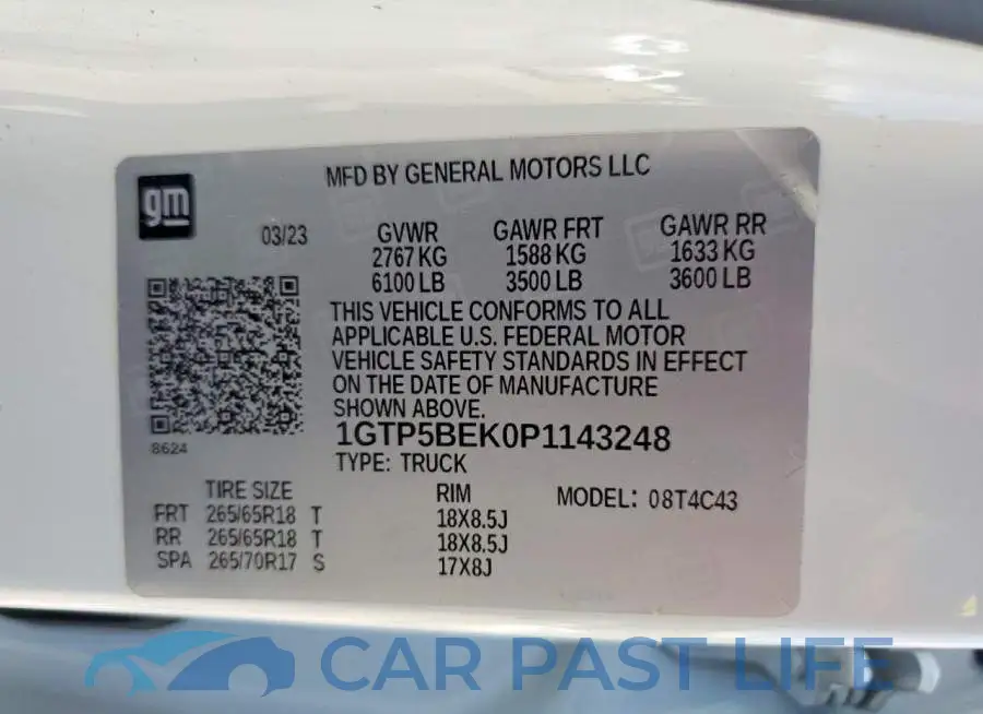 1GTP5BEK0P1143248# 12