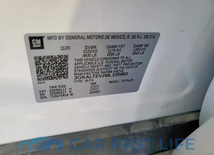 3GKALTEV2ML339860# 13