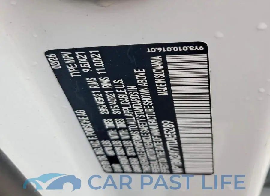 WP1BN2AY7TDA55289# 12