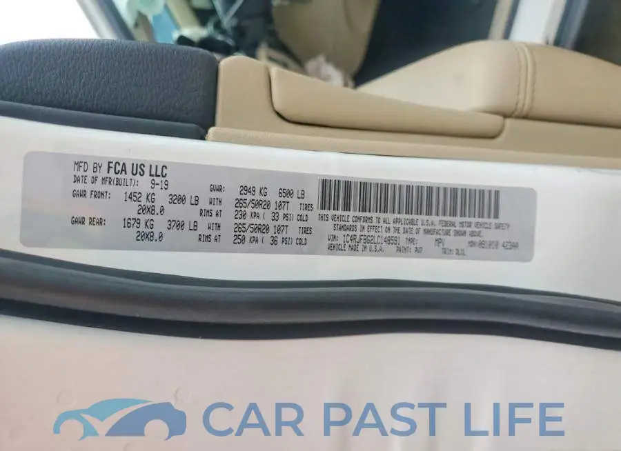 1C4RJFBG2LC148591# 13