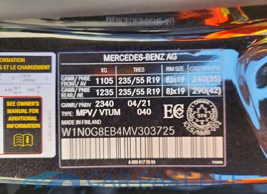 W1N0G8EB4MV303725# 13