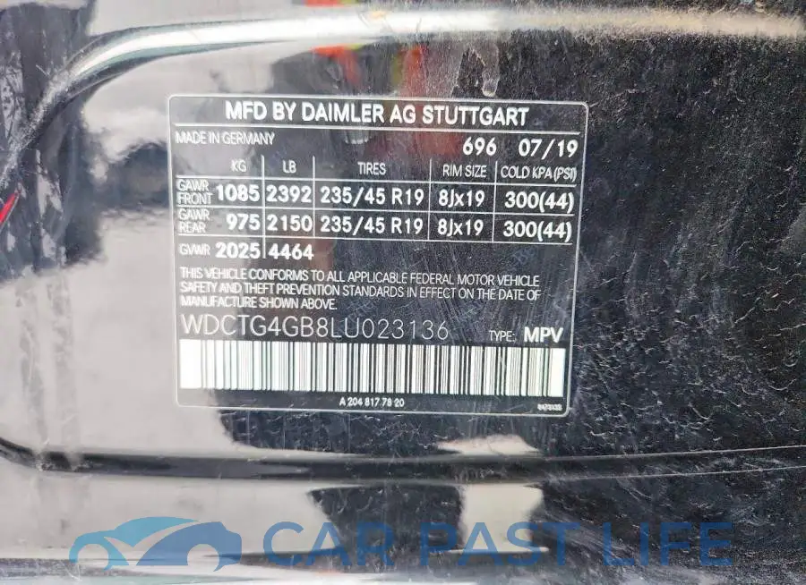 WDCTG4GB8LU023136# 14
