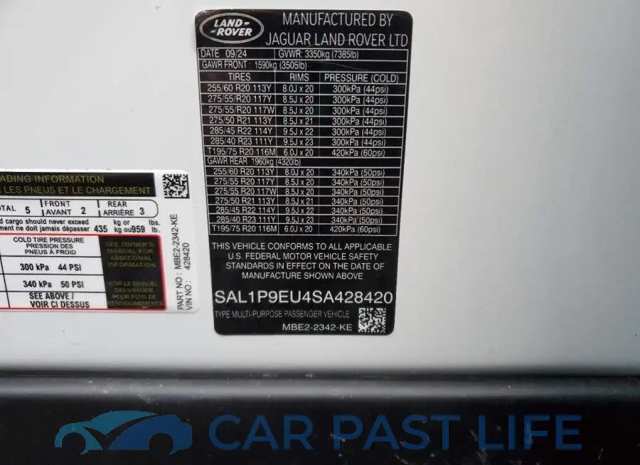 SAL1P9EU9RA180854# 13