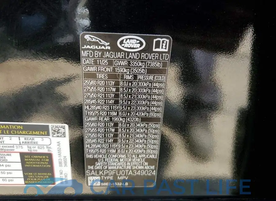 SALKP9FU0TA349024# 13