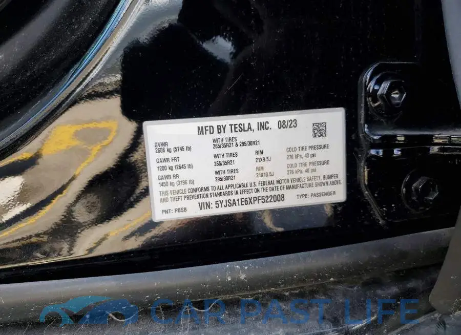 5YJSA1E6XPF522008# 13