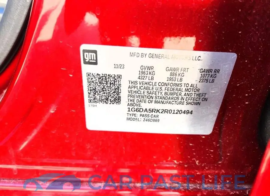 1G6DA5RK2R0120494# 12