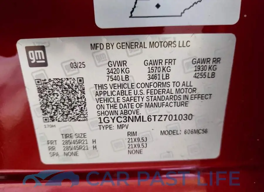 1GYC3NML6TZ701030# 13