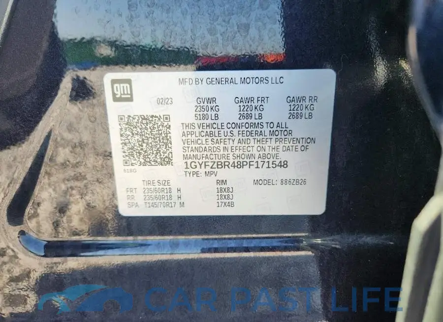 1GYFZBR48PF171548# 13