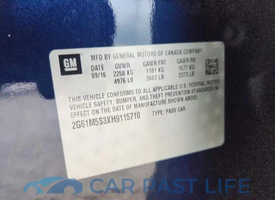 2G61M5S3XH9115710# 13