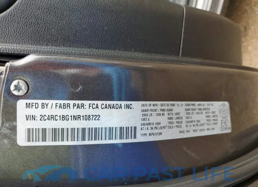 2C4RC1BG1NR108722# 14
