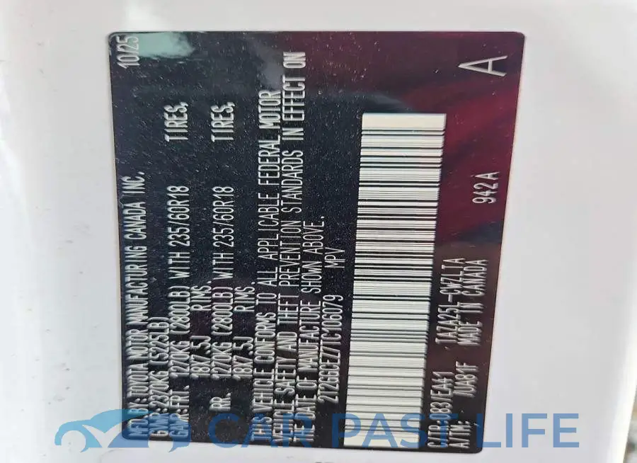 2T2GGCEZ7TC106079# 13
