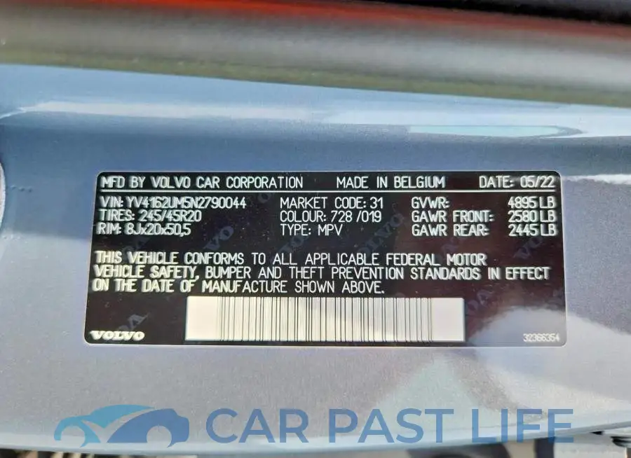YV4162UM5N2790044# 14
