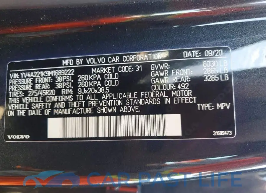 YV4A221K9M1689222# 13