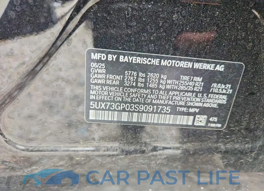 5UX73GP03S9091735# 13