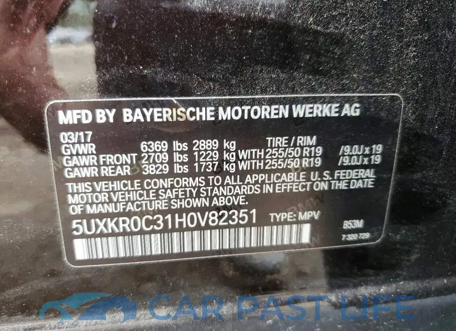 5UXKR0C31H0V82351# 13