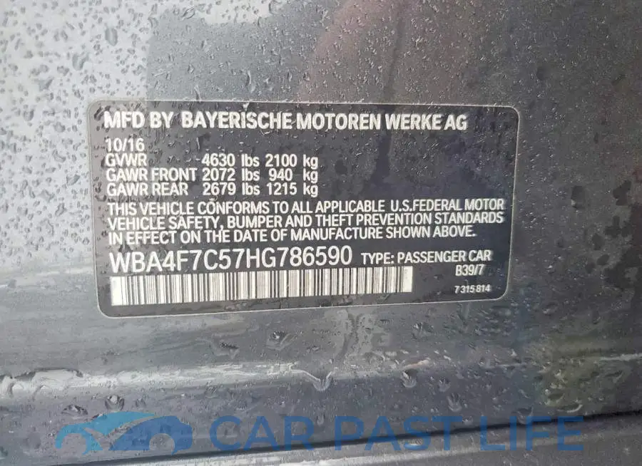 WBA4F7C57HG786590# 12