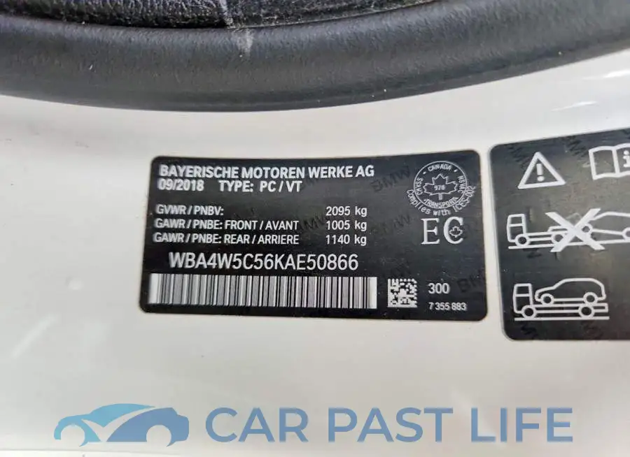 WBA4W5C56KAE50866# 13