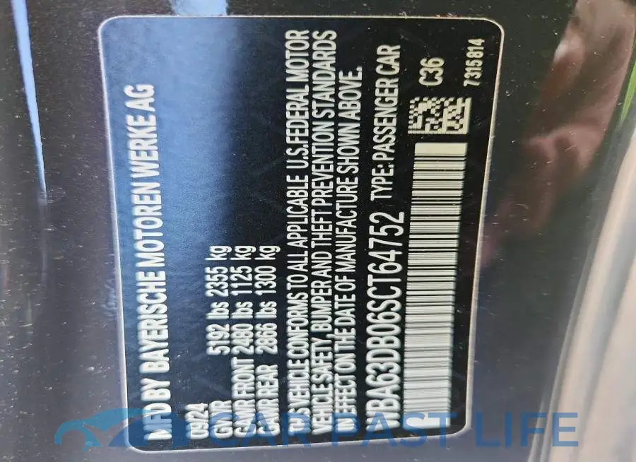 WBA63DB06SCT64752# 13