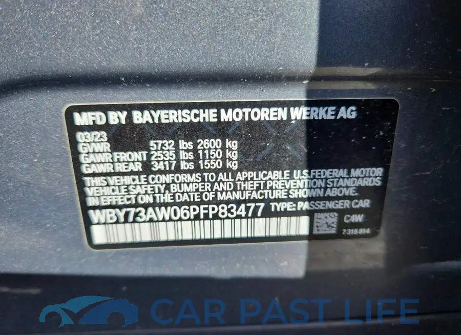 WBY73AW06PFP83477# 12