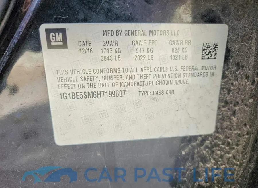 1G1BE5SM6H7199607# 12