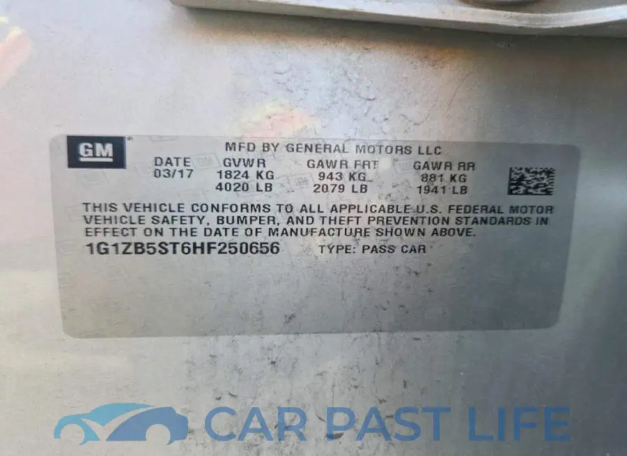 1G1ZB5ST6HF250656# 12