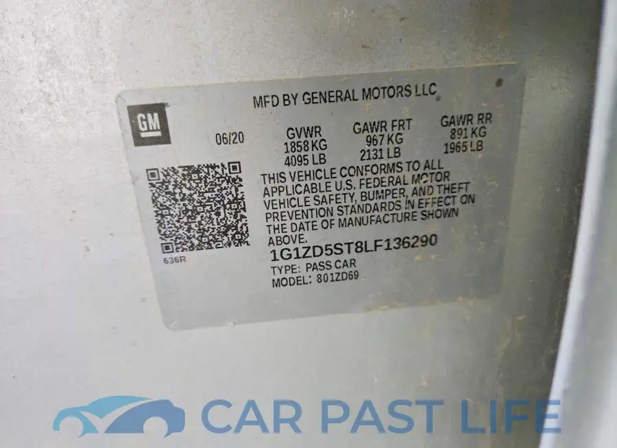 1G1ZD5ST8LF136290# 12
