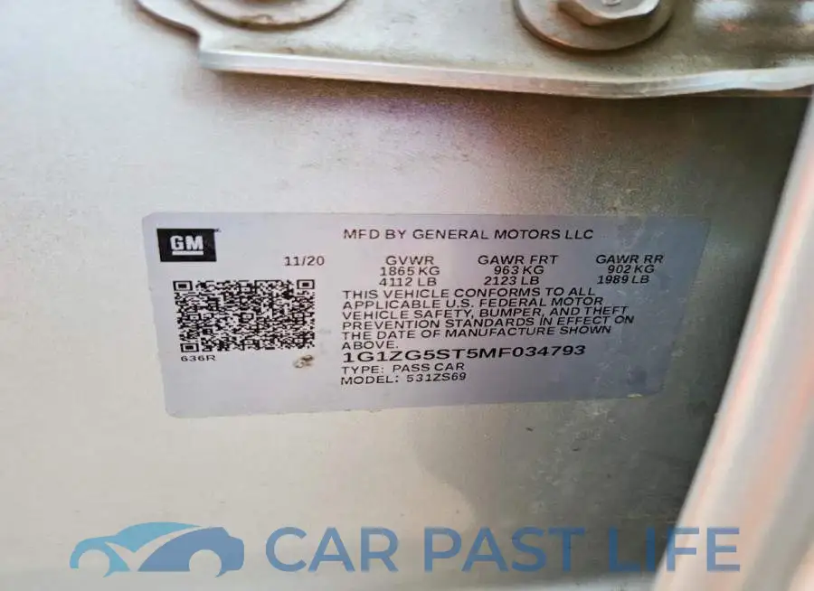 1G1ZG5ST5MF034793# 12