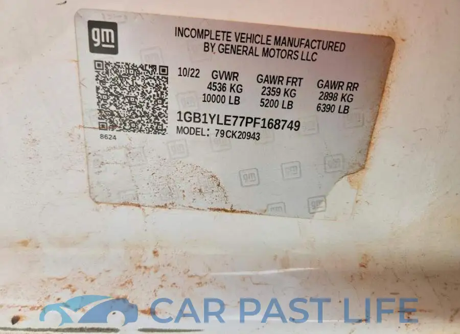1GB1YLE77PF168749# 12