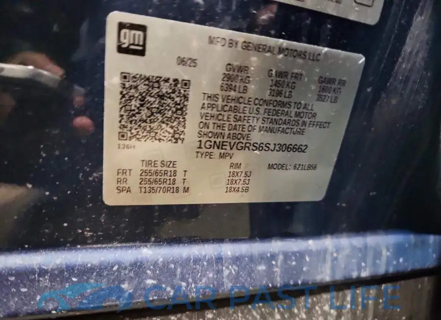 1GNEVGRS6SJ306662# 14