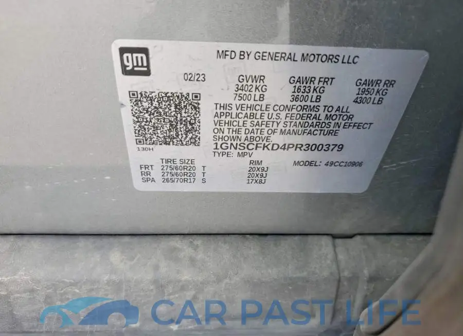 1GNSCFKD4PR300379# 13