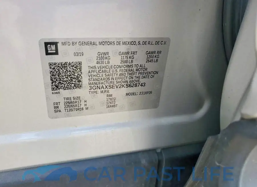 3GNAXSEV2KS628743# 13