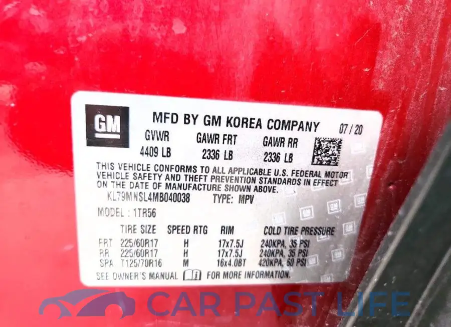 KL79MNSL4MB040038# 13