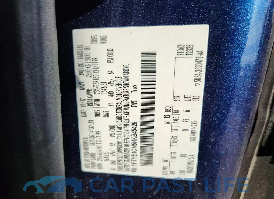 1FTYE1CM5HKB45429# 13