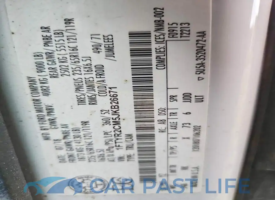 1FTYR2CM5JKB26671# 13