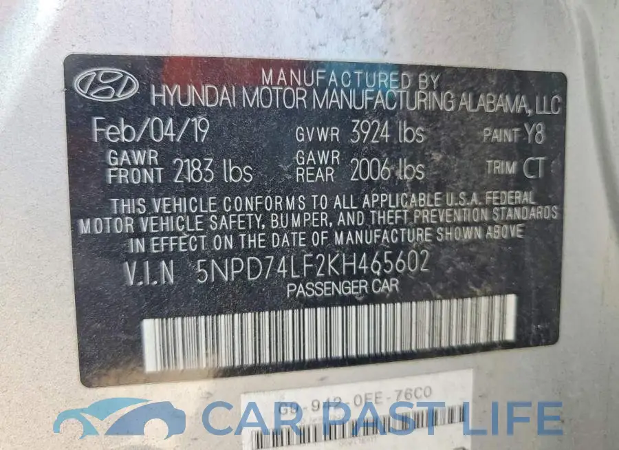 5NPD74LF2KH465602# 14