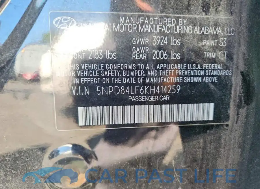 5NPD84LF6KH414259# 13