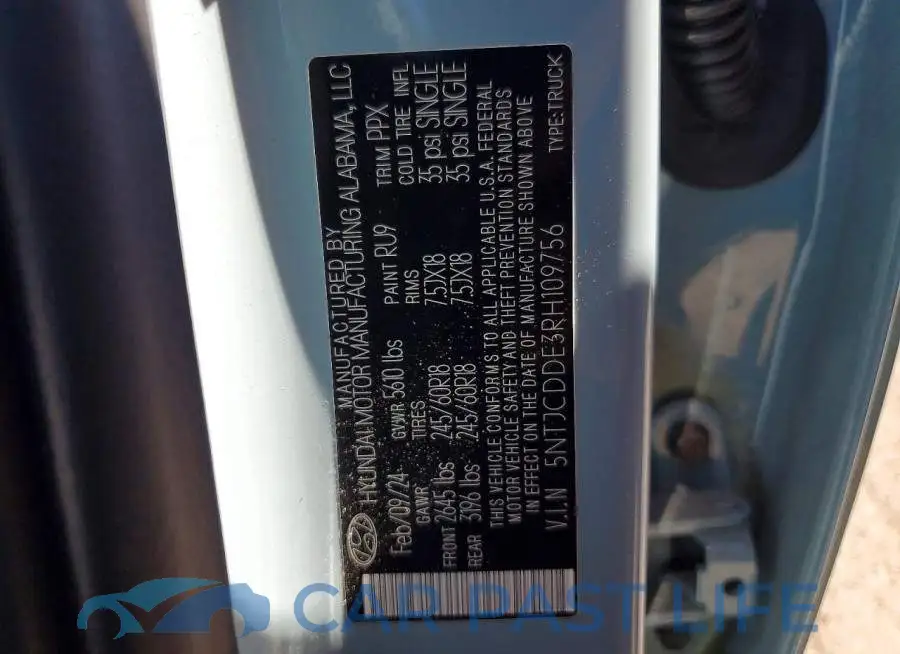 5NTJCDDE3RH109756# 13