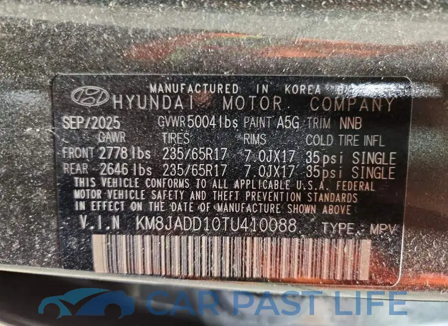 KM8JADD10TU410088# 14