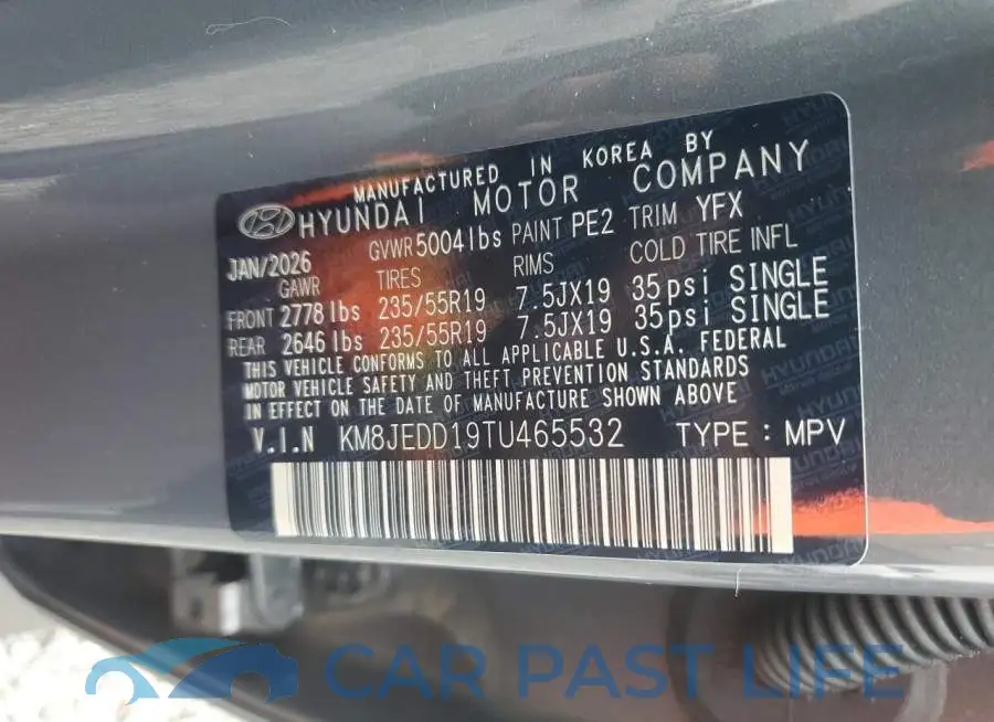 KM8JEDD19TU465532# 14