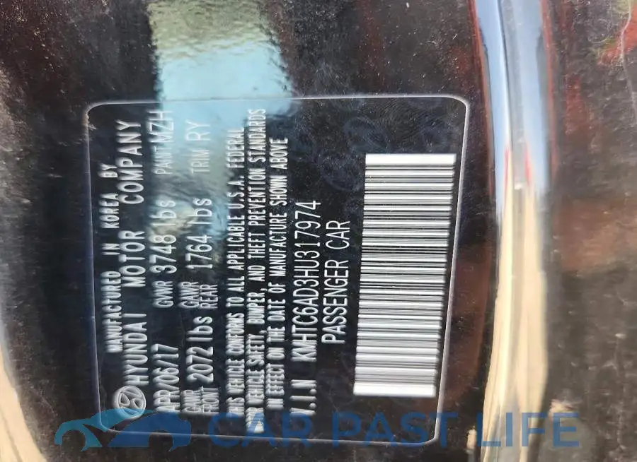 KMHTC6AD3HU317974# 12